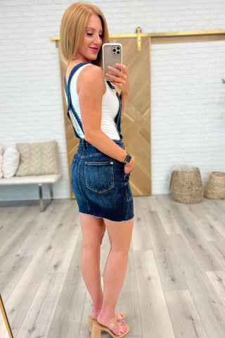 Agnes Denim Overall Dress - Fashion Are Us, LLC