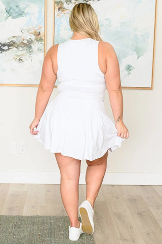 Hop, Skip and a Jump Dress and Shorts Set in White - Fashion Are Us, LLC