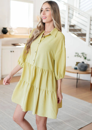 Just Like Honey Tiered Dress - Fashion Are Us, LLC