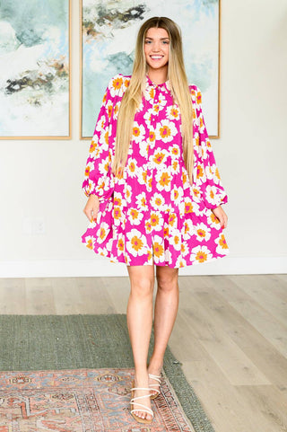 Magnificently Mod Floral Shirt Dress - Fashion Are Us, LLC