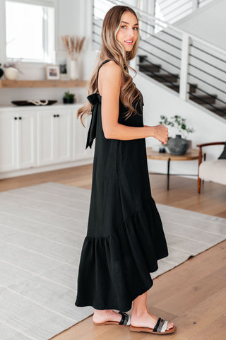 Nightlife Tie Back Maxi Dress - Fashion Are Us, LLC