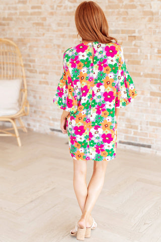 No Garden, No Problem Bubble Sleeve Dress - Fashion Are Us, LLC