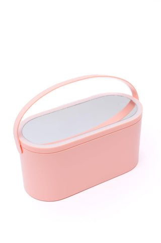 Portable Beauty Storage With LED Mirror - Fashion Are Us, LLC