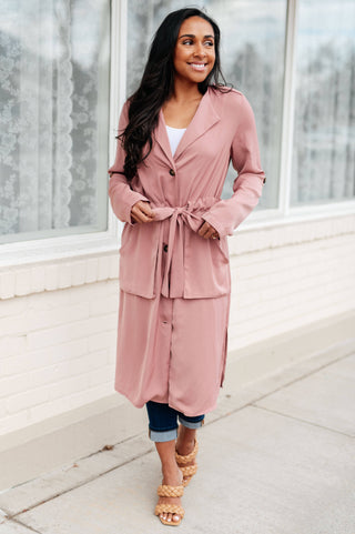 First Day Of Spring Jacket in Dusty Mauve - Fashion Are Us, LLC