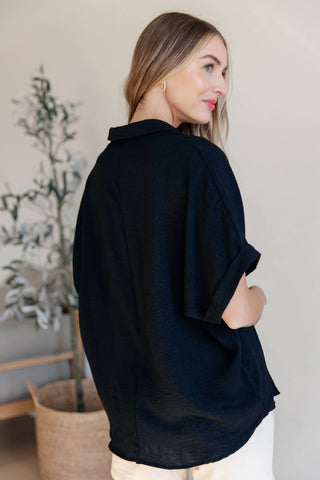 Because I Said So Dolman Sleeve Top in Black - Fashion Are Us, LLC