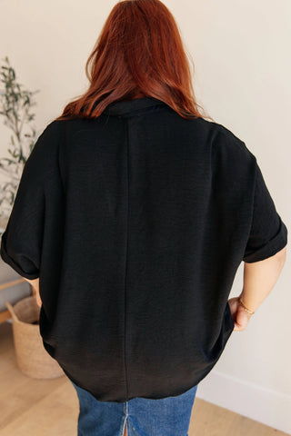 Because I Said So Dolman Sleeve Top in Black - Fashion Are Us, LLC