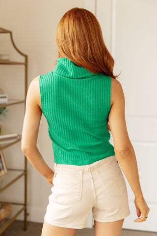 Before You Go Sleeveless Turtleneck Sweater - Fashion Are Us, LLC