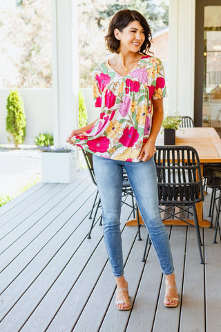 Do It Anyways Floral Top - Fashion Are Us, LLC