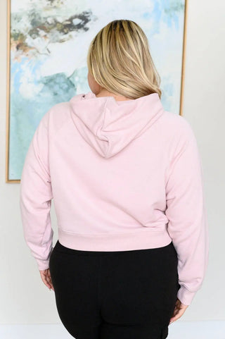 Had Me in the First Half Pullover Hoodie in Baby Pink - Fashion Are Us, LLC