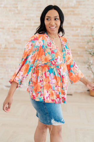 In Other Words, Hold My Hand V-Neck Blouse - Fashion Are Us, LLC