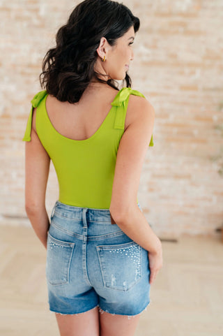 Just a Spritz Bodysuit in Lime - Fashion Are Us, LLC