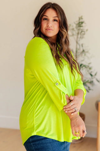 Lizzy Top in Neon Green - Fashion Are Us, LLC