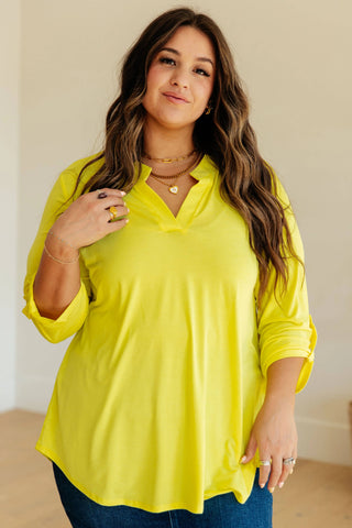 Lizzy Top in Neon Yellow - Fashion Are Us, LLC