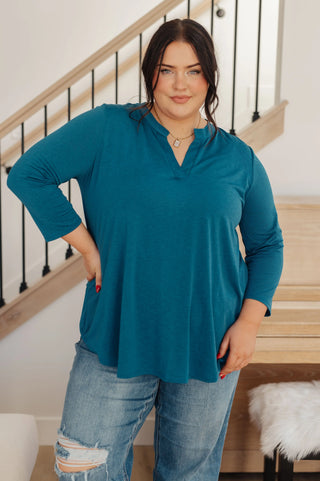 So Outstanding Top in Teal - Fashion Are Us, LLC