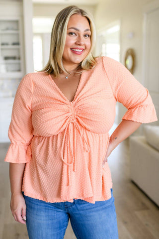 Sweet Sherbet Swiss Dot Top - Fashion Are Us, LLC