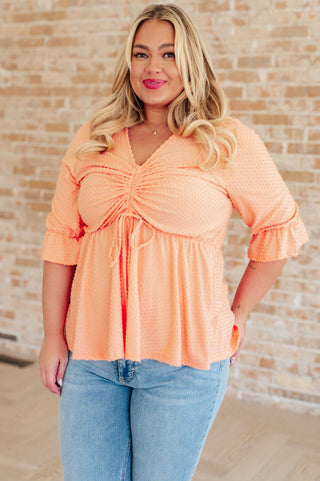 Sweet Sherbet Swiss Dot Top - Fashion Are Us, LLC