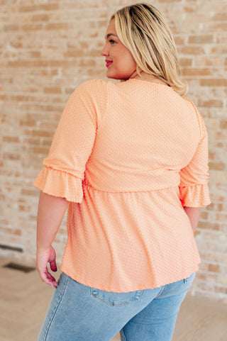 Sweet Sherbet Swiss Dot Top - Fashion Are Us, LLC