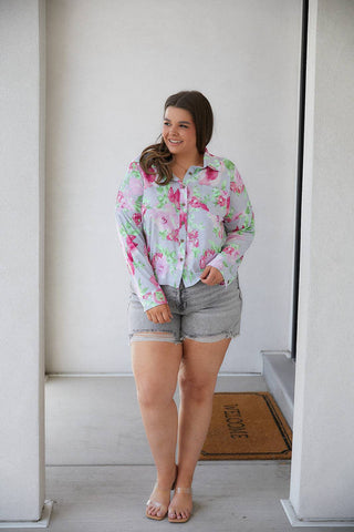 Thinking On It Open Back Floral Top - Fashion Are Us, LLC