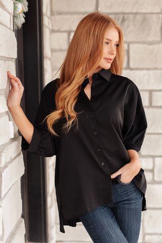 Turned Out Perfect Oversized Button Down Shirt Ave Shops