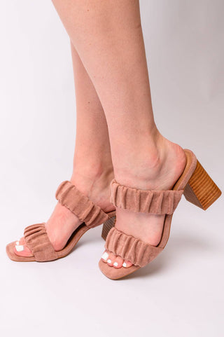 Tropic Like it's Hot Heels in Blush Suede - Fashion Are Us, LLC