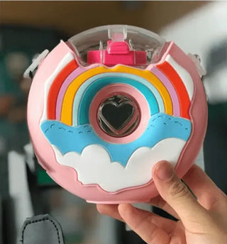 Portable Rainbow Donut Water Bottle - Fashion Are Us, LLC