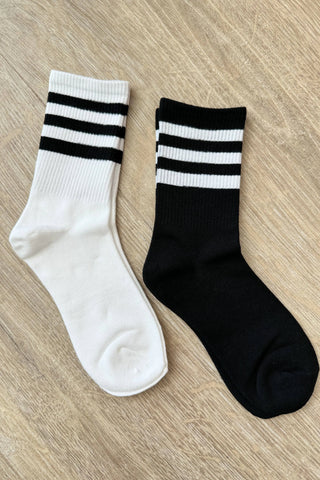 Who Let the Dogs Out Tube Socks in Black and White - Fashion Are Us, LLC