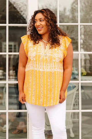 Mellow Yellow Blouse - Fashion Are Us, LLC