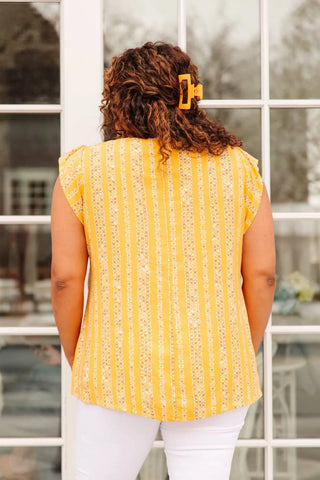 Mellow Yellow Blouse - Fashion Are Us, LLC