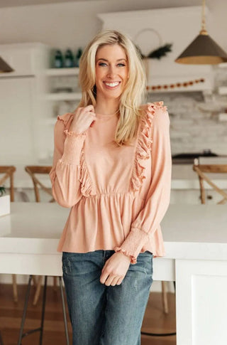 Sweet Confession Top In Blush - Fashion Are Us, LLC