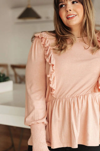 Sweet Confession Top In Blush - Fashion Are Us, LLC