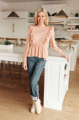 Sweet Confession Top In Blush - Fashion Are Us, LLC