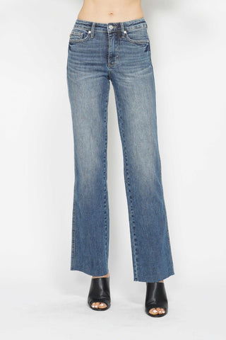 Judy Blue Full Size Tummy Control Straight Jeans Trendsi