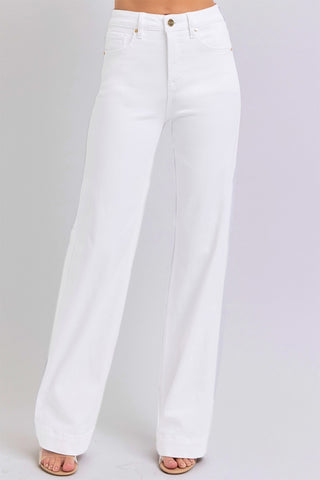 RISEN Full Size High Waist Straight Jeans Trendsi