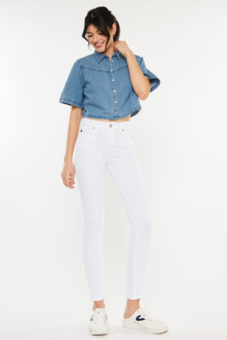 Kancan High Rise Ankle Skinny Jeans Trendsi