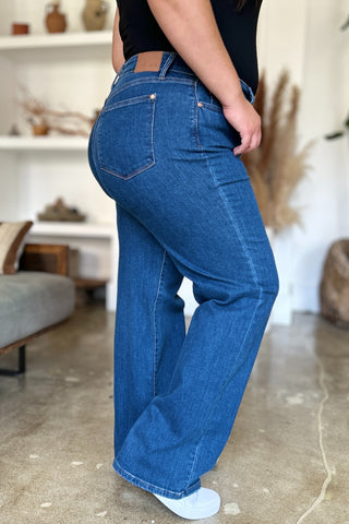 Judy Blue Full Size High Rise Straight Jeans Trendsi