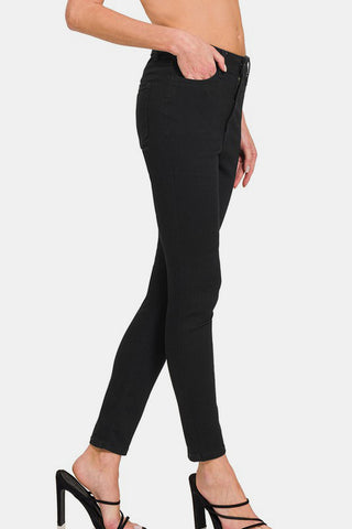 Zenana High Rise Skinny Jeans with Pockets Trendsi