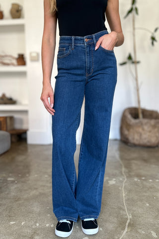 Judy Blue Full Size High Rise Straight Jeans Trendsi