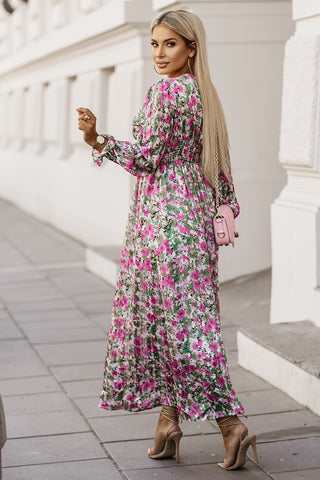 Floral Deep V Maxi Dress Trendsi