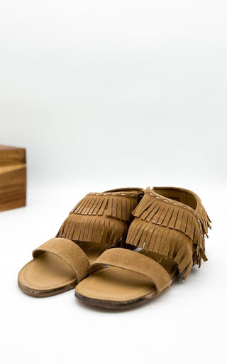 Fringe Star Sandal in Tan Ave Shops