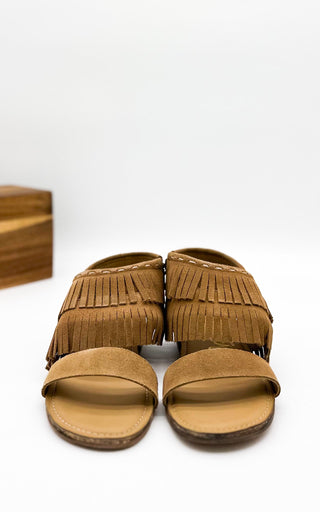 Fringe Star Sandal in Tan Ave Shops