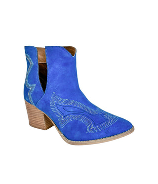 Journee Ankle Boots in Blue Ave Shops